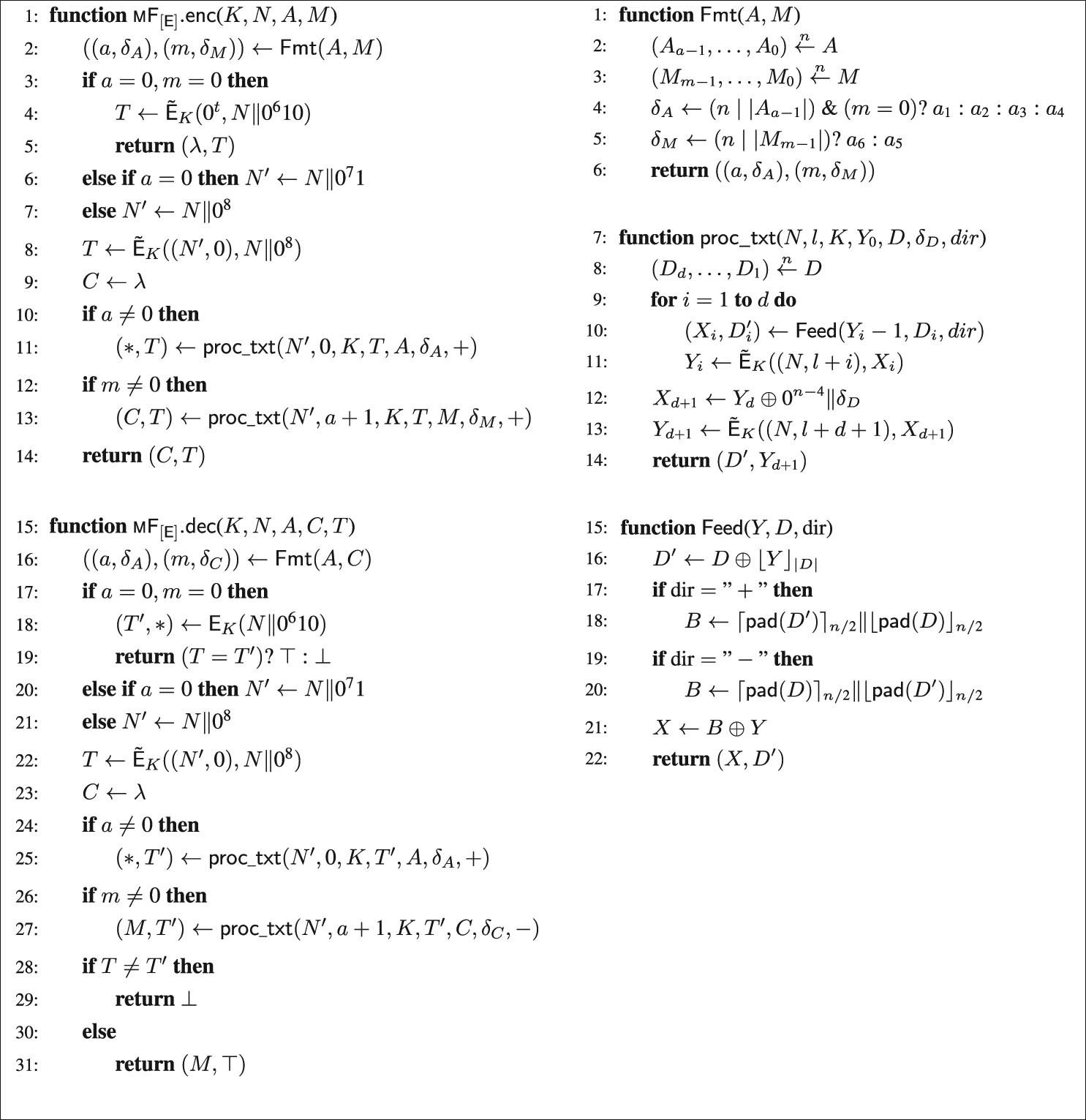 Figure 5 
               Algorithm defining the 
                     
                        
                        
                           mF
                        
                        {\mathsf{mF}}
                     
                   mode.
            