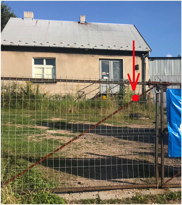 Figure 10
Photograph of building with inaccessible point.