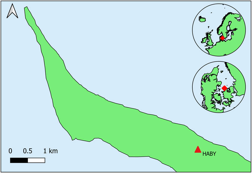 Figure 1
Geographical location of the test setup and HABY GNSS station (55.9718°N, 11.3553°E). Map downloaded from www.eea.europa.eu.