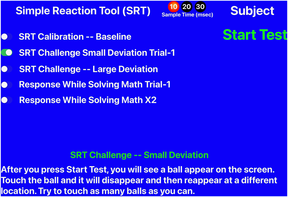 Figure 1: 
Simple reaction tool home page.
