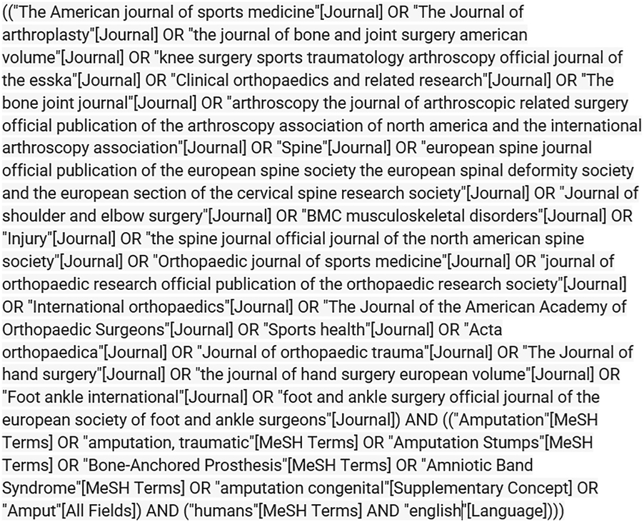 Figure 1: 
Search string.
