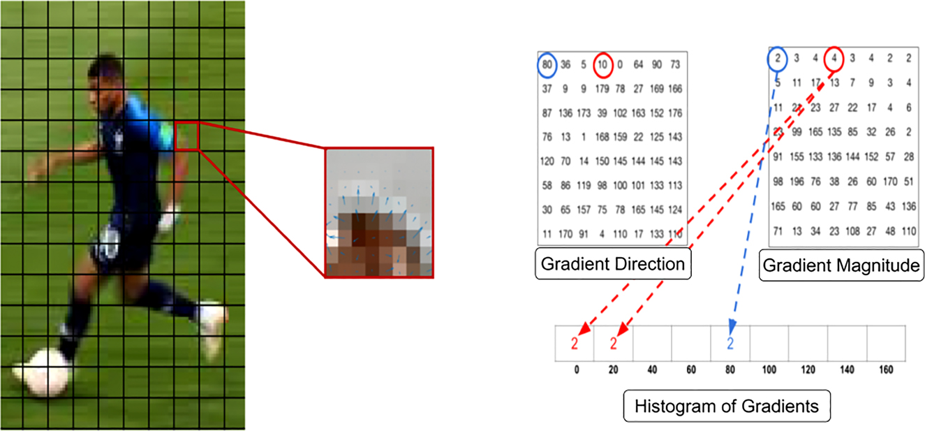 Figure 3:
Calculating histogram of gradients.