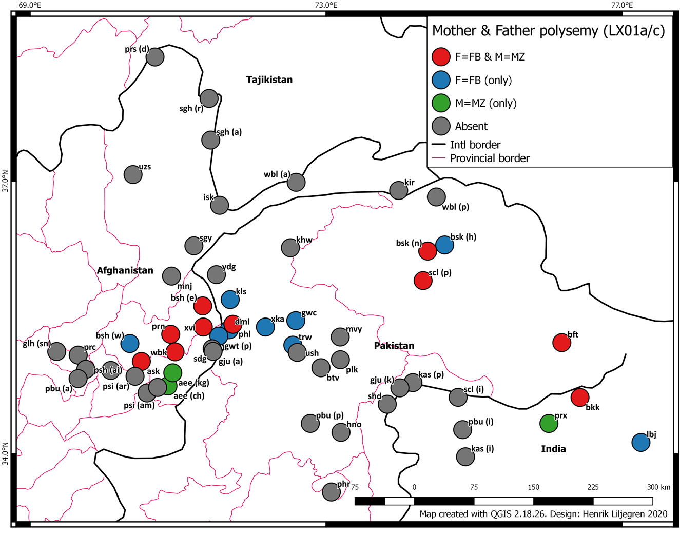 Figure 12:
Polysemous terms for parents and their siblings.