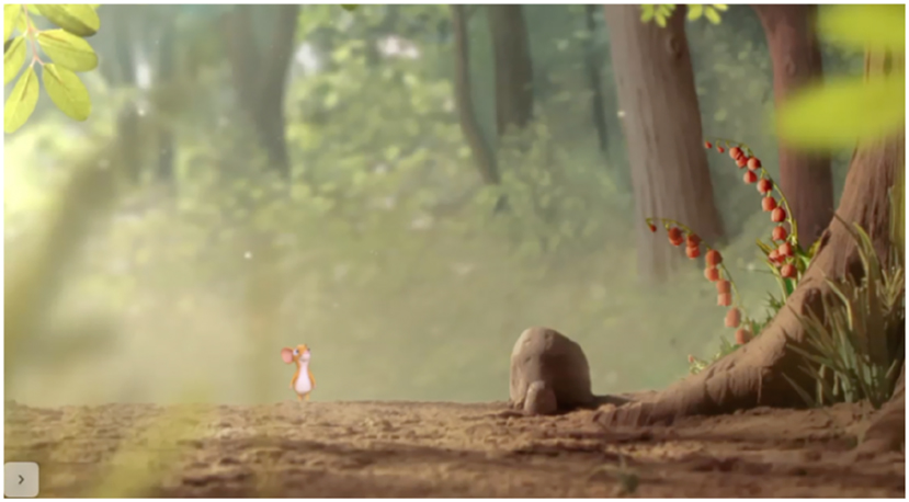 Figure 15: 
Repetitive music structure in the Mouse and the Fox scene.
