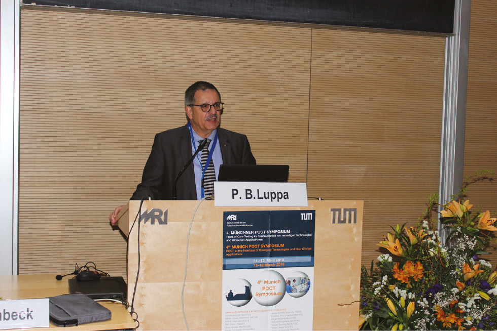 Figure 2: Peter B. Luppa during his opening speech.