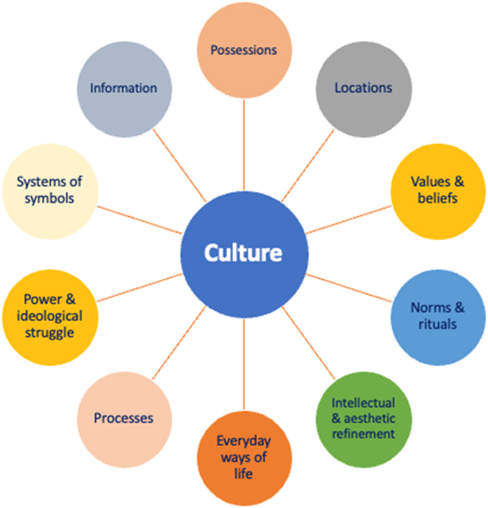 Figure 2: 
Some prevalent and dominant views of “culture”.
