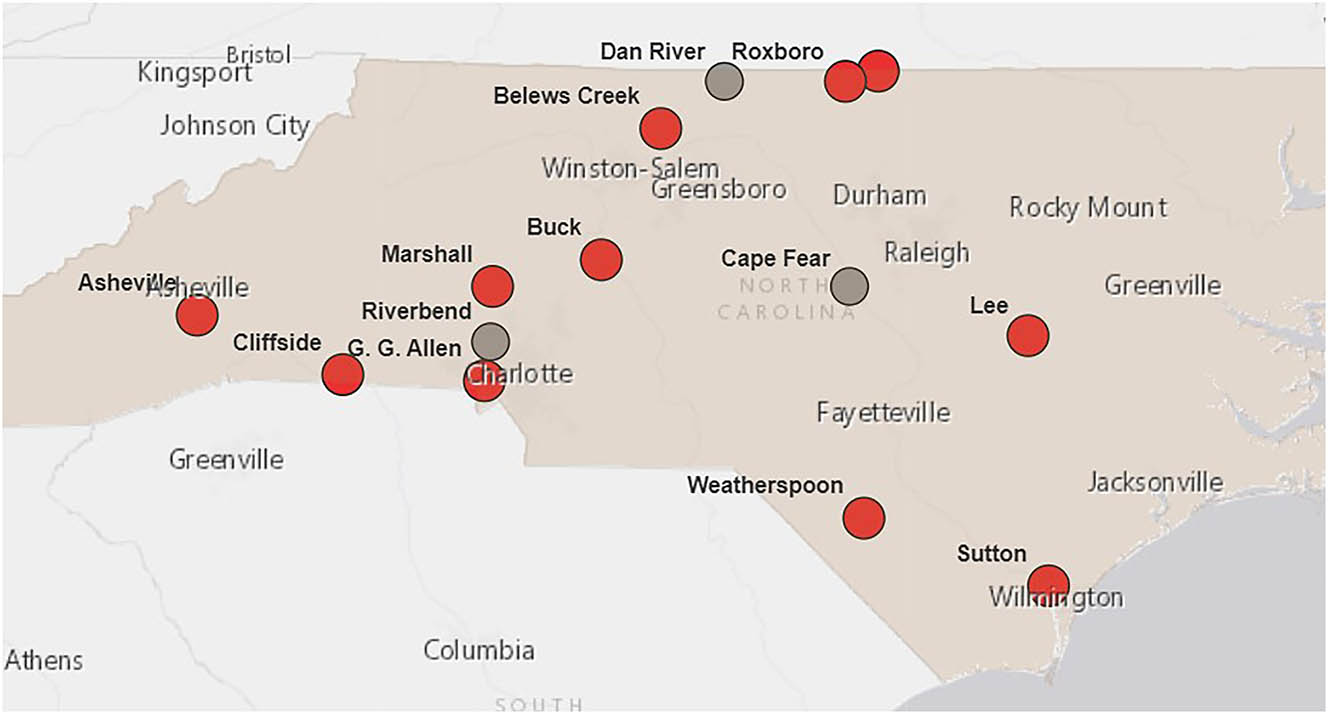 Image 4: 
A snap of drinking water contamination near Duke Energy sites map (by SELC, used with permission).
