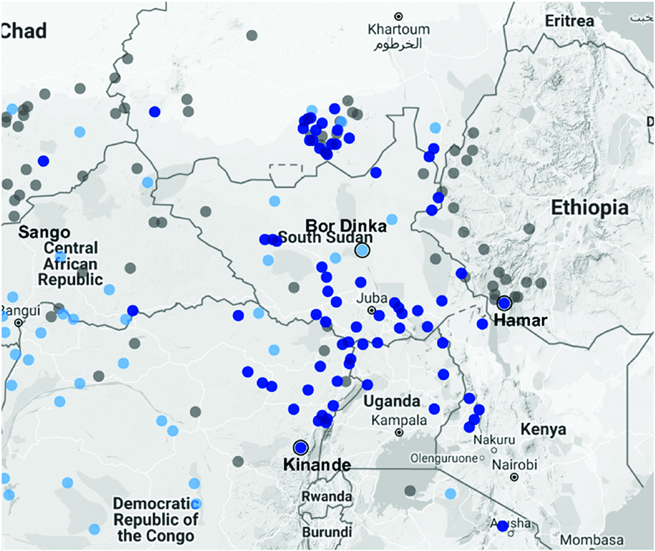 Figure 10: East African ATR zone (Complete = dark blue, Incomplete = light blue, No ATR = gray).