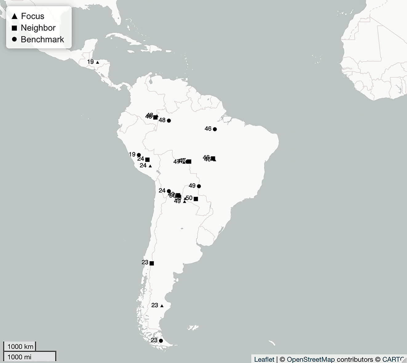 Figure 8: 
The South America sets by Set ID and Autotyp Area (for details, see Appendix A, Supplementary Materials).
