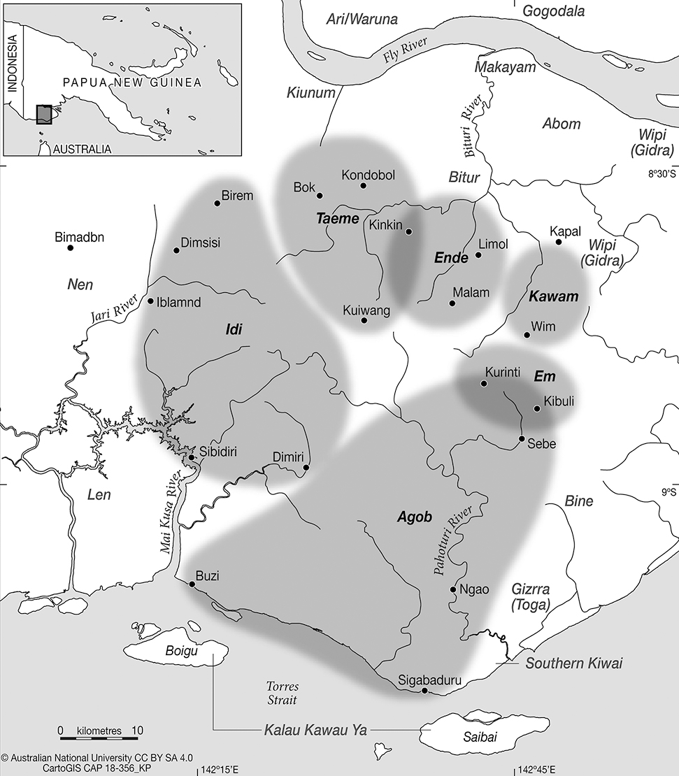 Figure 2:
South Fly villages with predominant Pahoturi River speaker populations.