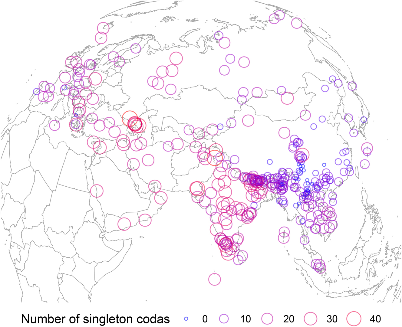 Figure 8: 
Number of singleton codas.
