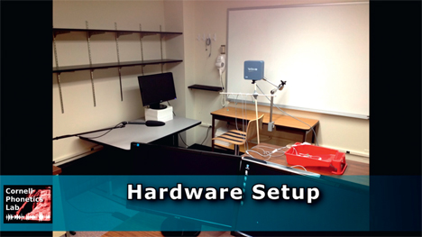 Movie 5 Overview of hardware and speaker setup procedures for the RT-EMA biofeedback system