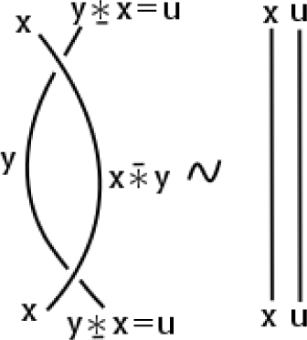 Fig. 5 Reidemeister move RII for bikei