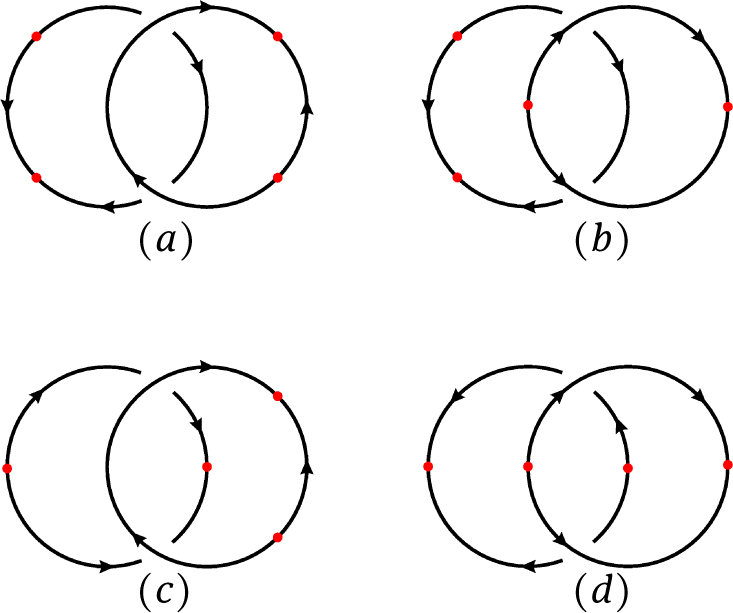 Fig. 9 Some Disoriented Diagrams of Unlink
