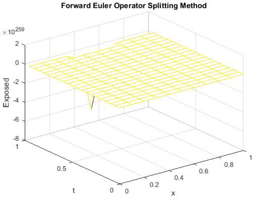 Figure 6 
Mesh graph of Infected Individuals for EE
