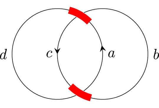 Figure 13 
               Diagram of the stuck link 
                     
                        
                        
                           
                              
                                 K
                              
                              
                                 2
                              
                           
                        
                        {K}_{2}
                     
                  .
            