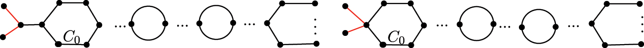 Figure 10: 
Used to illustrate Case 2 with c(C
0) = 2 and C
0 is a bad cycle.
