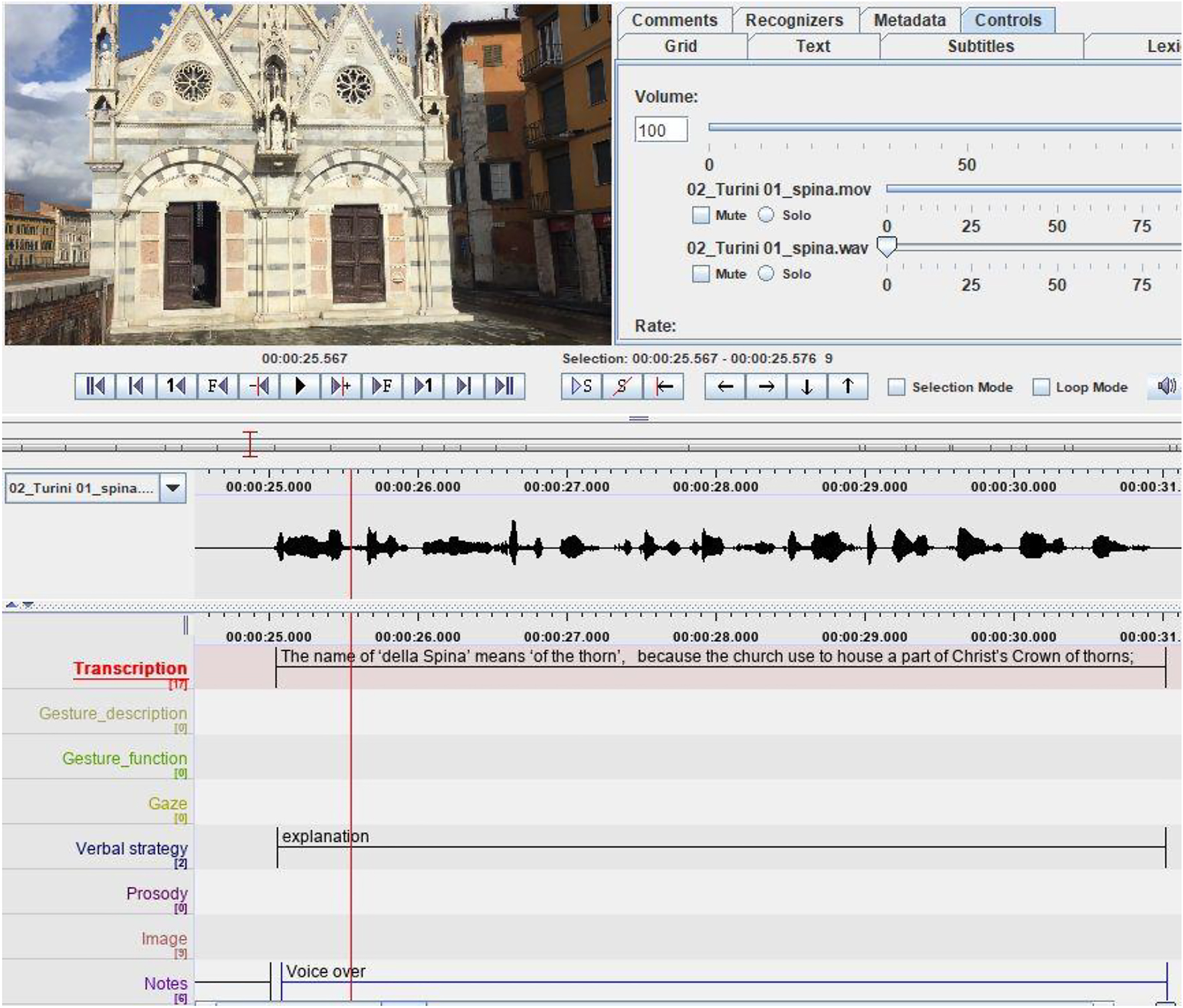 Figure 4: 
Example of image not strictly associated to verbal elements in clip 1, Student B.
