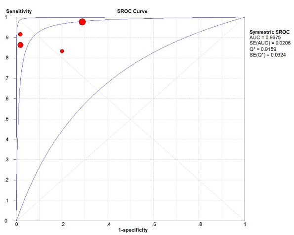 Figure 11 TThe SROC curve of BS