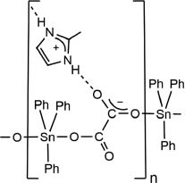 Scheme 1: Molecular representation of the polymeric structure of 1.