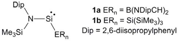 Figure 1 Examples of previously reported acyclic two-coordinate silylenes.