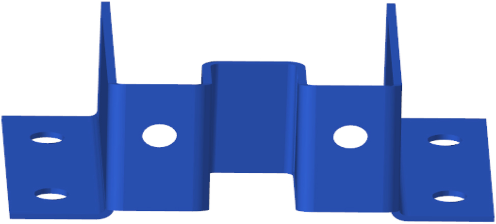 Figure 6: 
Initial computer-aided design model of bracket.
