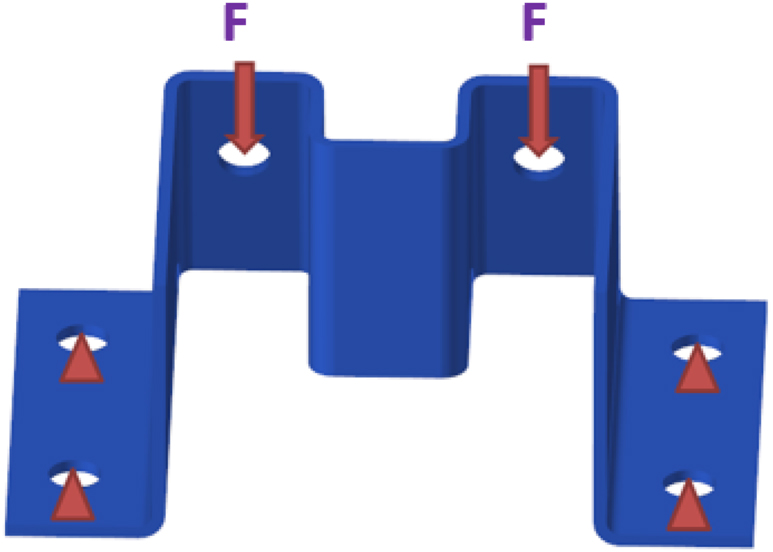Figure 7: 
Limiting condistions on bracket.
