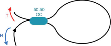 Figure 6 Fiber loop mirror configuration.