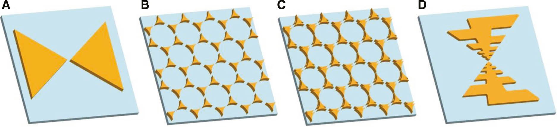 Figure 10: Various structures using bowties.