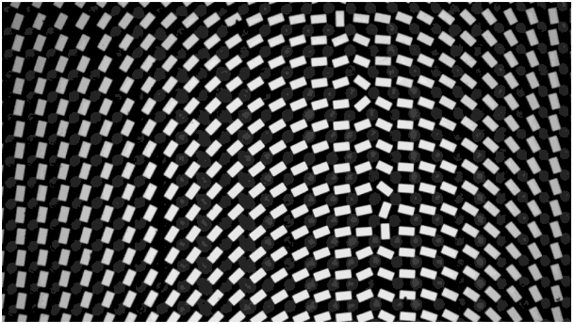 Figure 13:
Optical microscope image of the partial metalens.