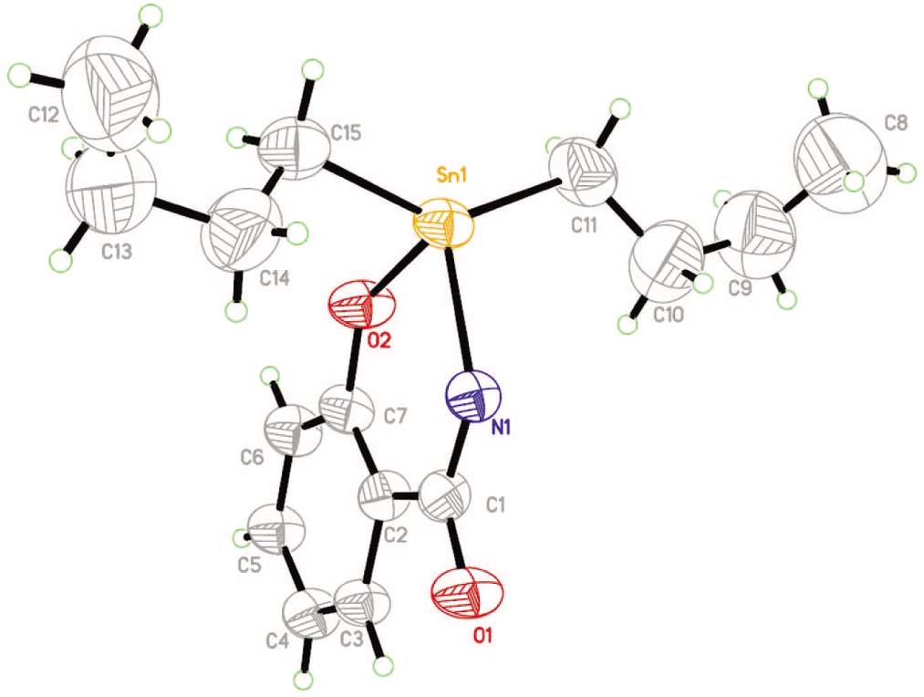 Figure 1: The molecule structure of the compound.