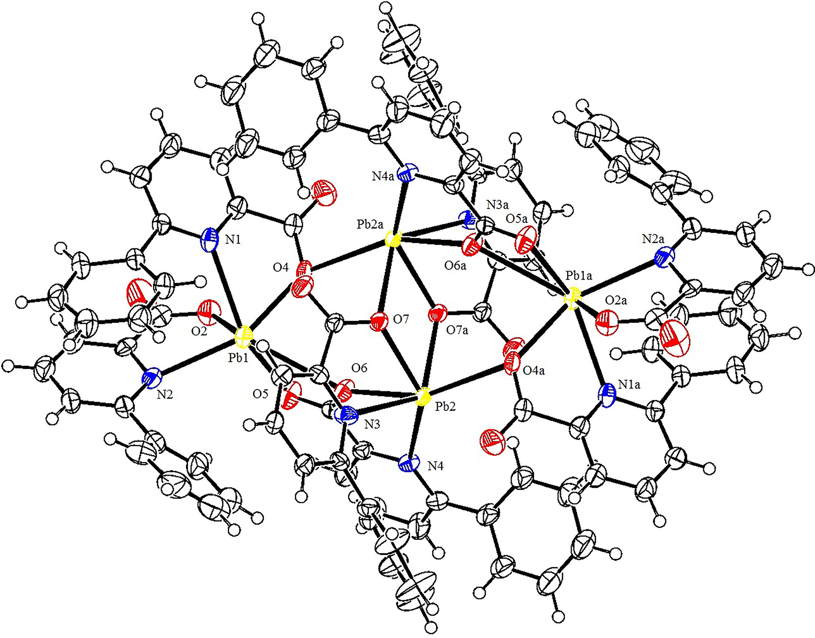 n② The crystal structure of tetrakis(6-phenylpyridine-2