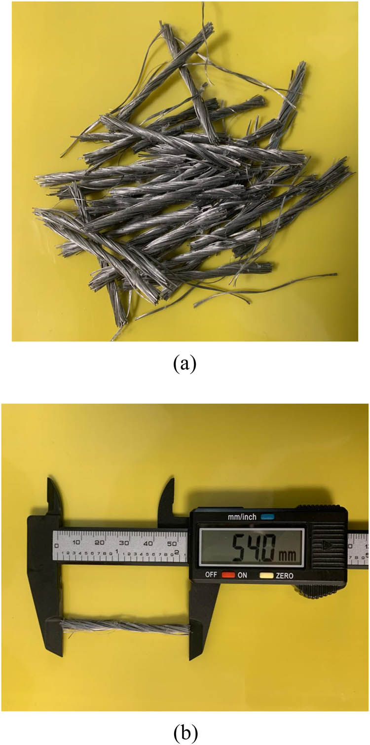 Figure 5
(a) Shape of fibers and (b) fiber length.