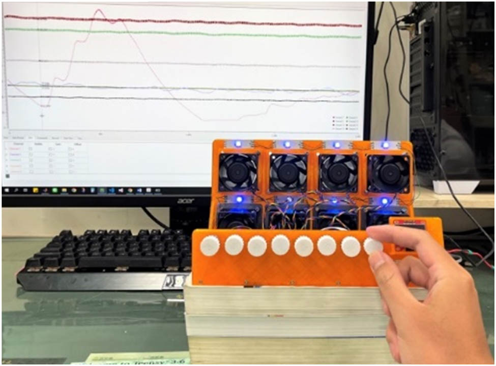 Figure 14 
                  Manual modulation of fan input commands.
               