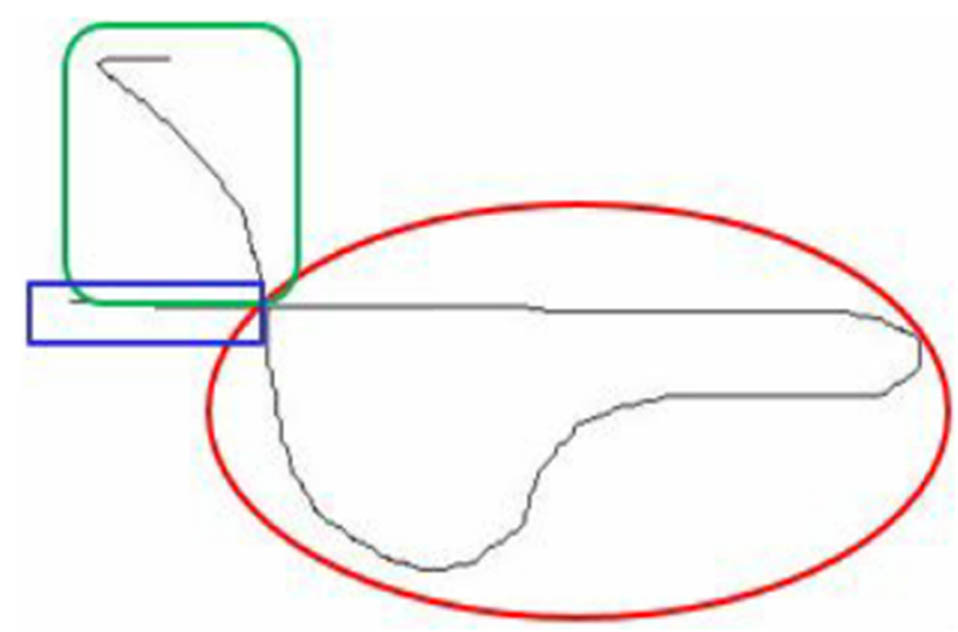 Figure 6
Three simple curves of a signature.