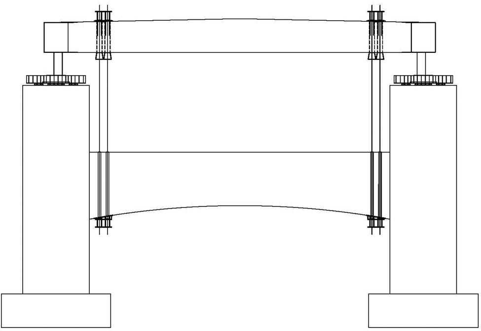 Figure 4 
                  Vertical temporary prestressing.
               