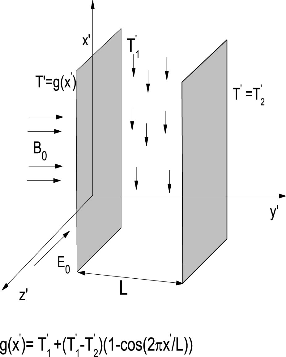 Figure 1 
               Geometry of this physical model.
            