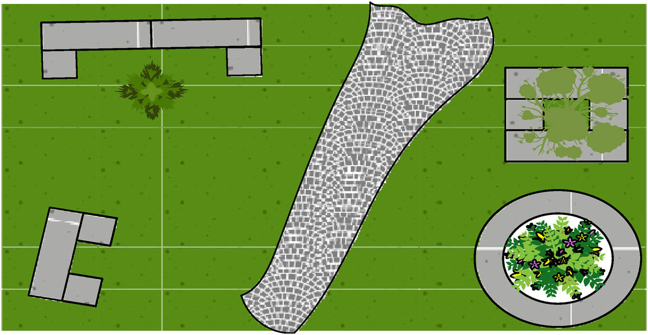 Figure 6
Multi-level rest area design showcase.