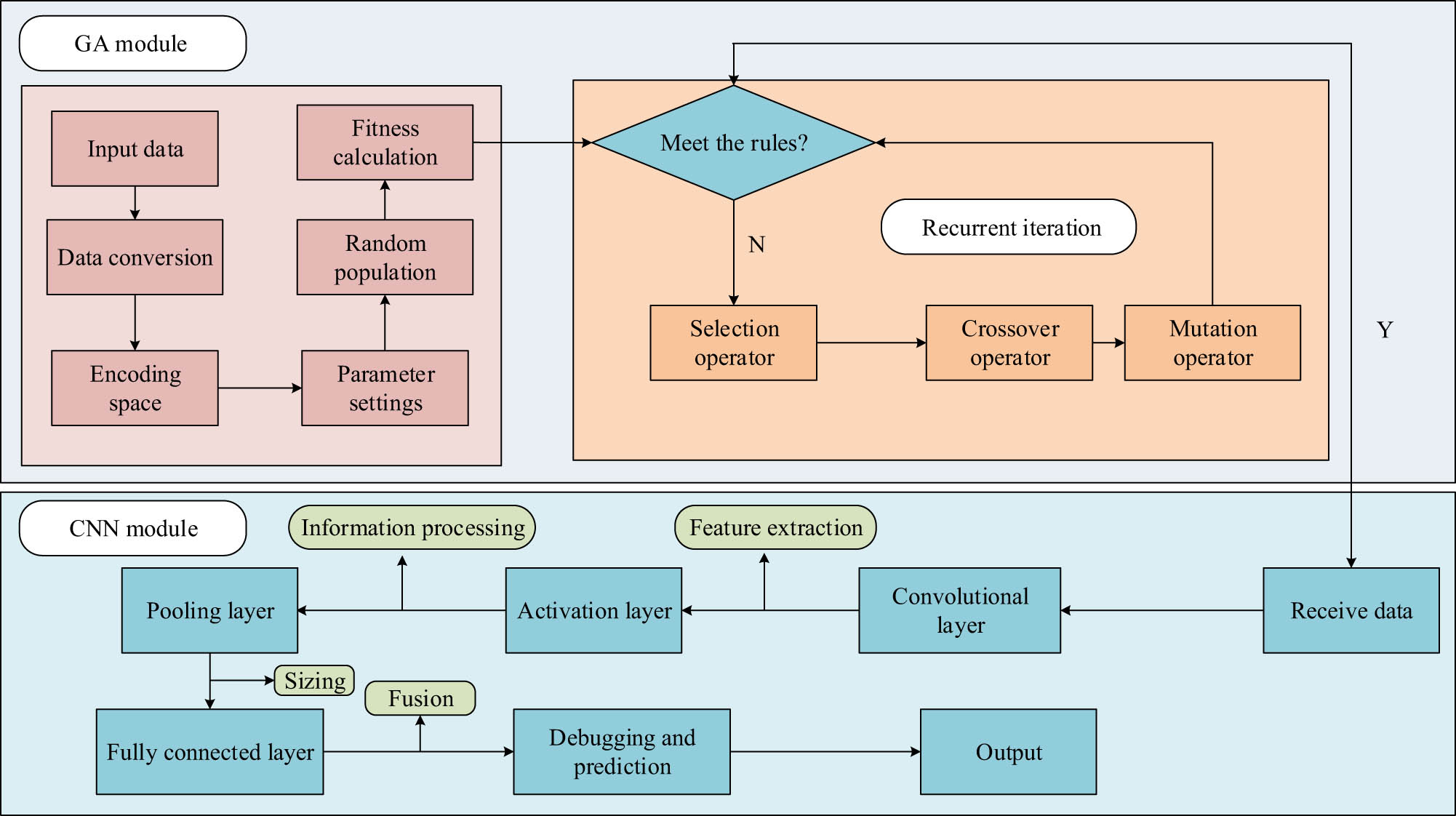 Figure 3 
                  Improved CNN algorithm flowchart.
               