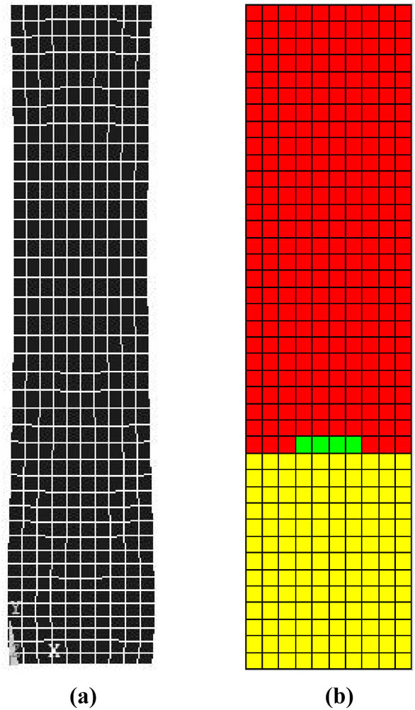 Figure 13 
                  Sixth-order modal shape and its corresponding orthogonal decomposition graph. (a) Modal shape. (b) Orthogonal decomposition graph of the sixth-order modal shape.
               
