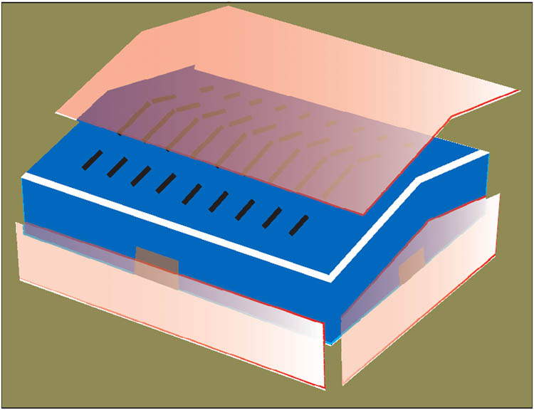Figure 4 
                  Area sound source of a factory.
               