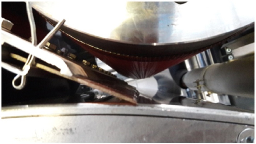 Figure 2 A dryer pocket in the pilot dryer at VTT.