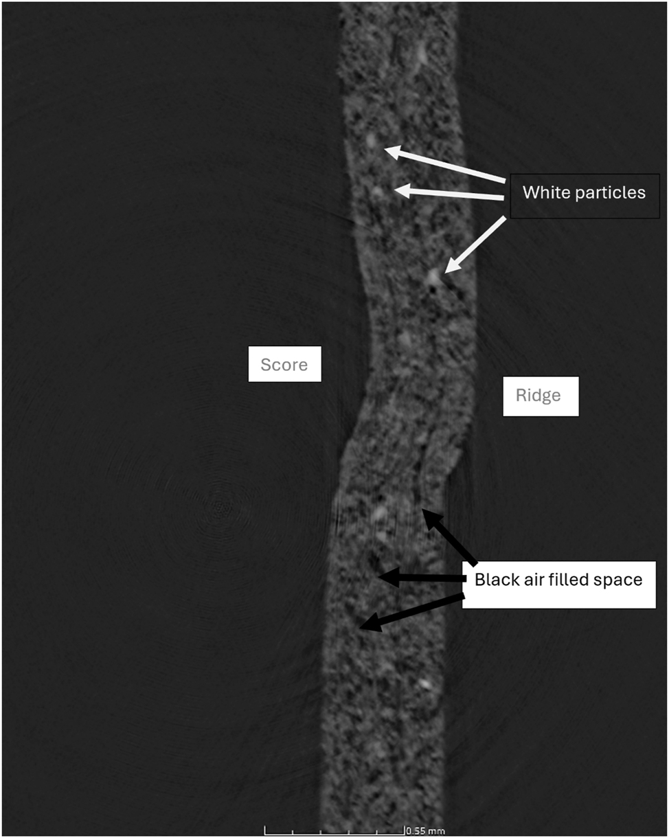 Figure 8: 
Creased board.
