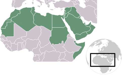 Figure 1 The map of the Arab World.