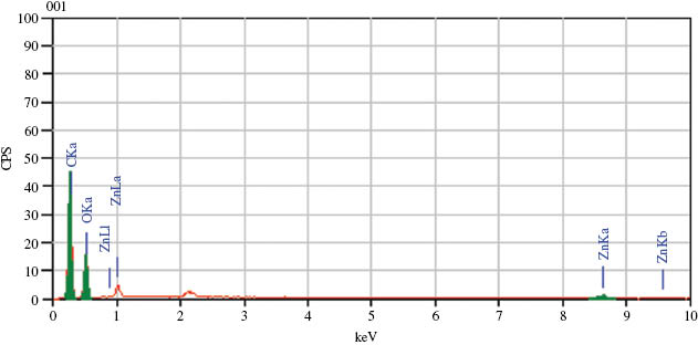Figure 9: Distribution of nanosized MWCNT’s and ZnO dopants in the composite film.