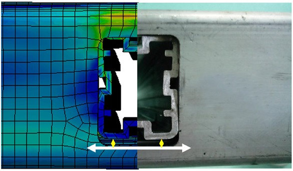 Figure 11 MT-T joints experimental deformation detail diagram