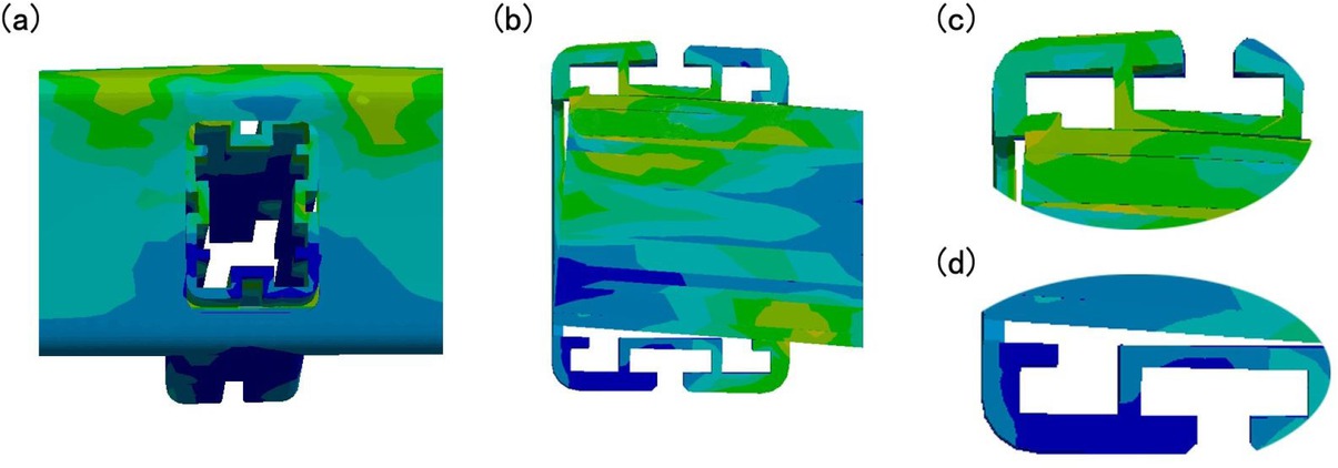 Figure 12 MT-T joints simulation deformation detail diagram