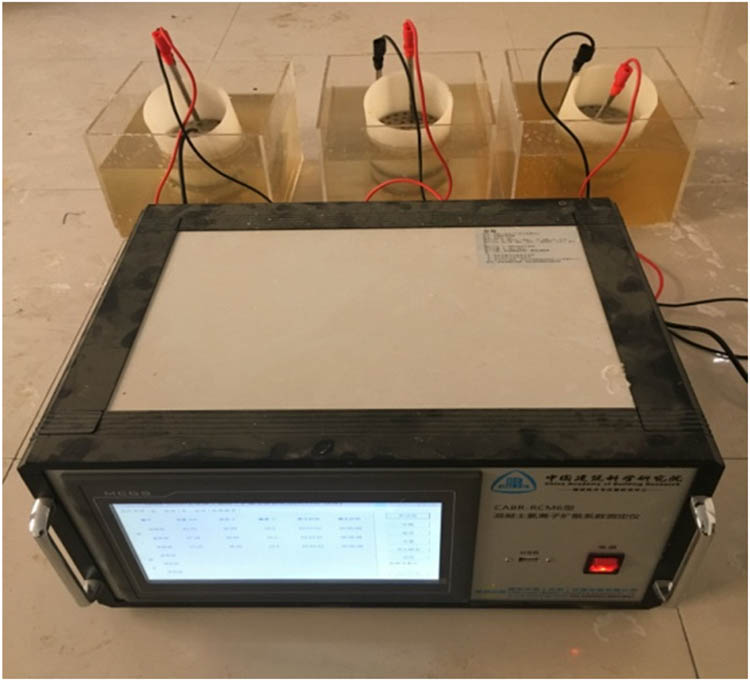 Figure 5 
                     Instrument used for RCM test.
                  