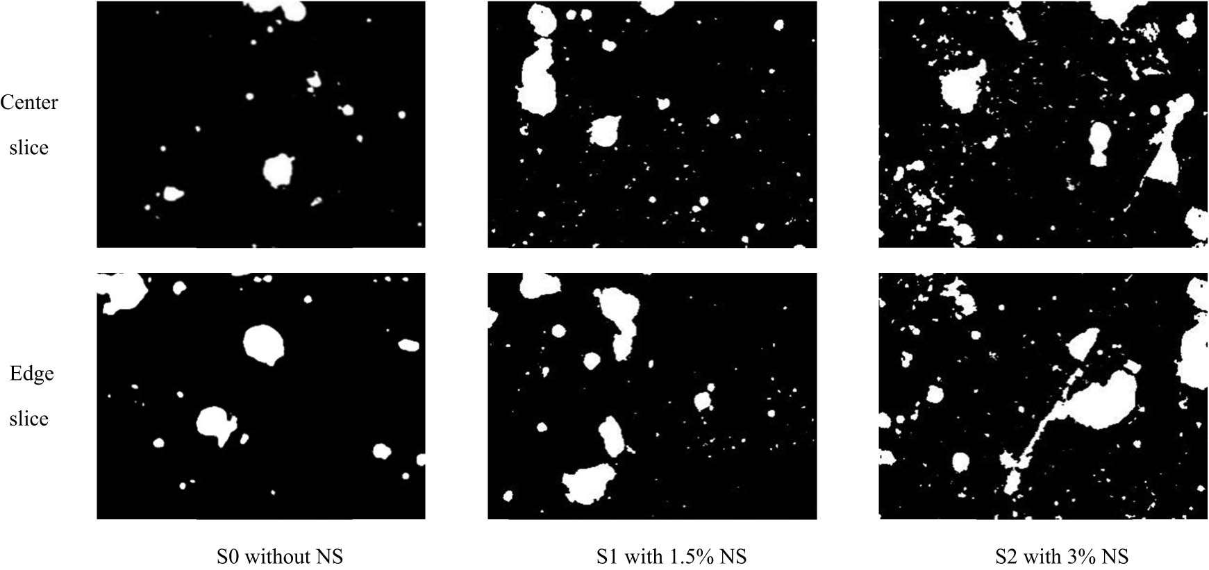 Figure 9
Binary images of sample pore distributions.