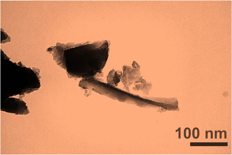 Figure 8 
                        TEM of graphene.
                     